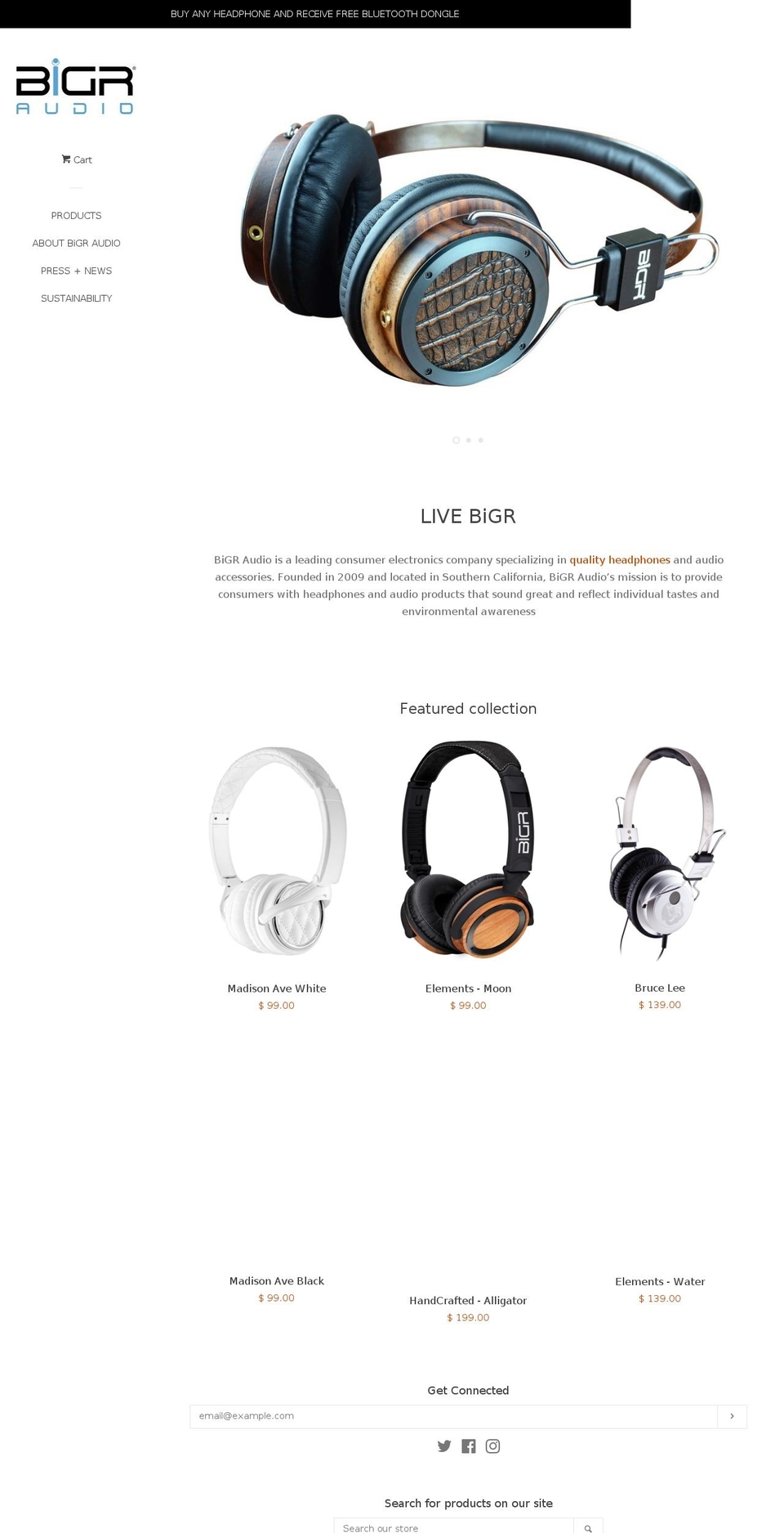 bigrlife.com — Shopify storefront screenshot
