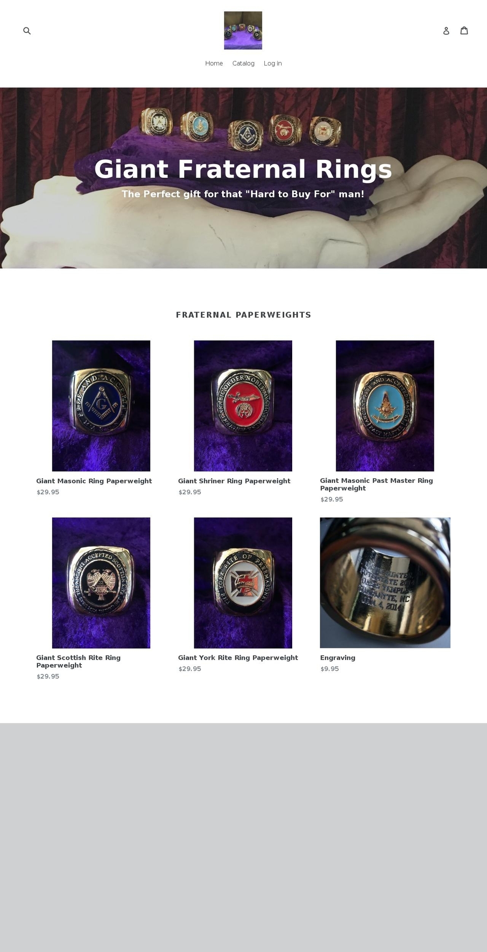 bigshriner.com — Shopify storefront screenshot