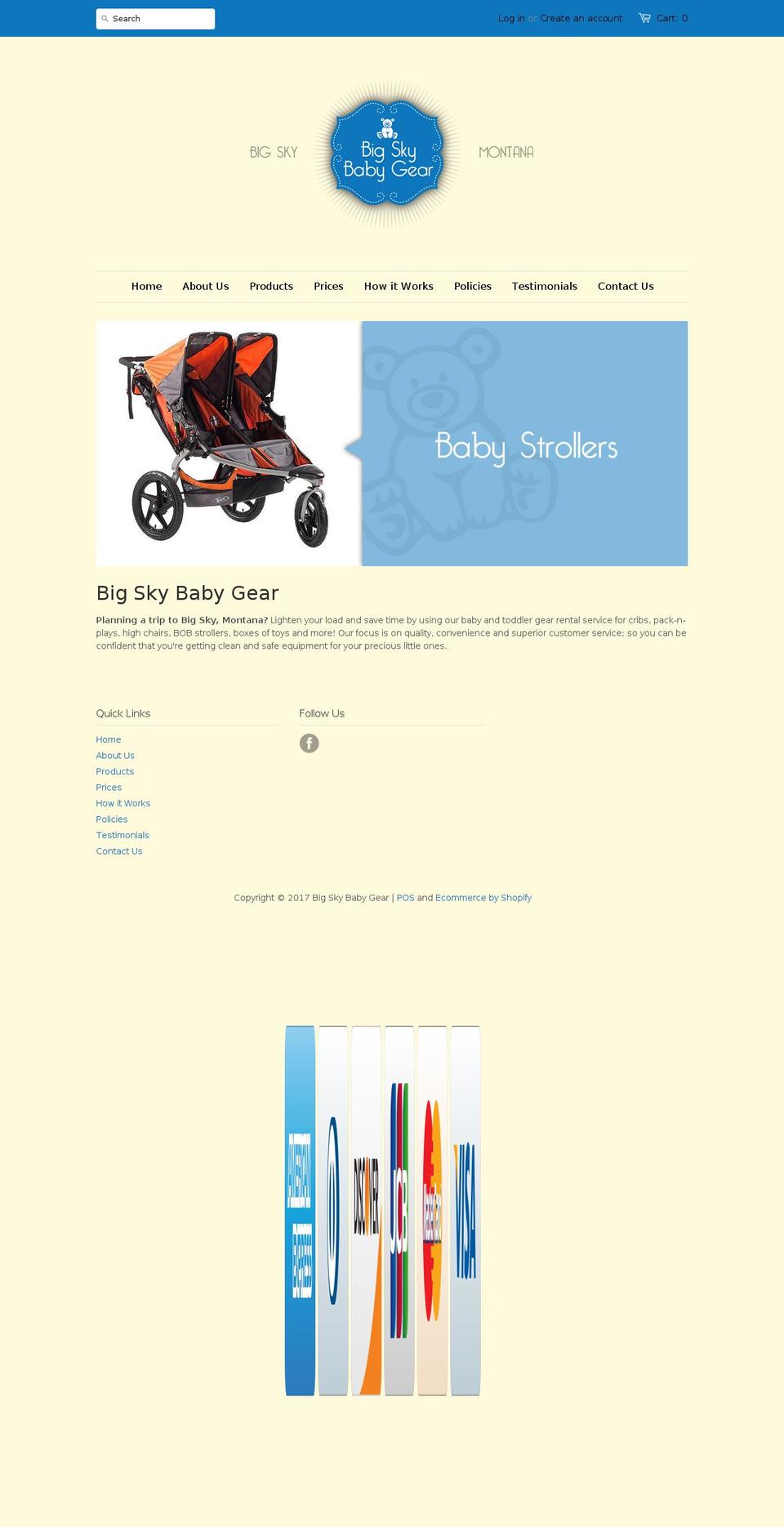 Option Shopify theme site example bigskybabygear.com