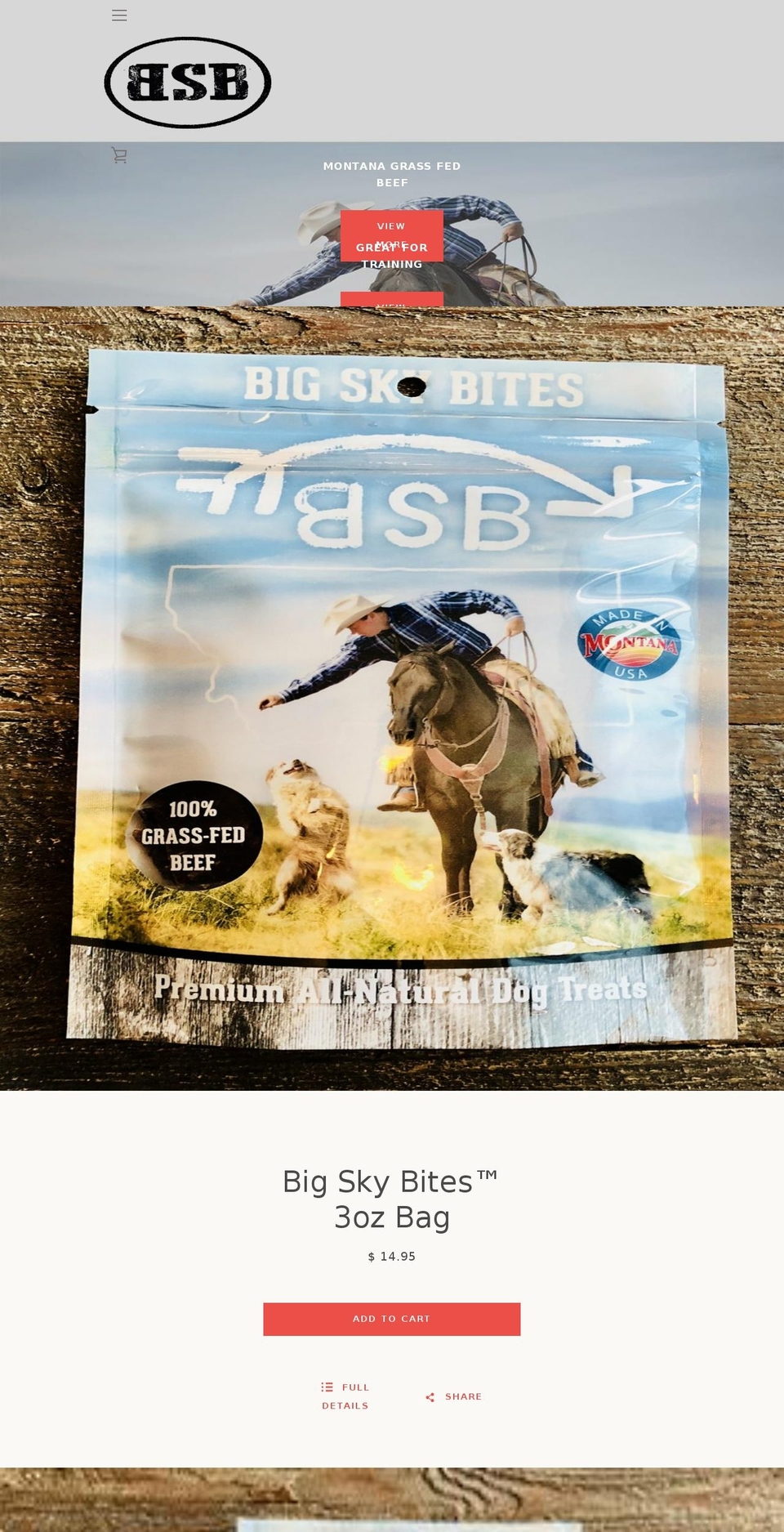 bigskybites.com — Shopify storefront screenshot