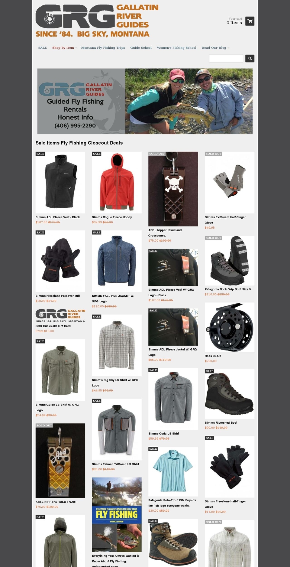 bigskyfishblog.com shopify website screenshot