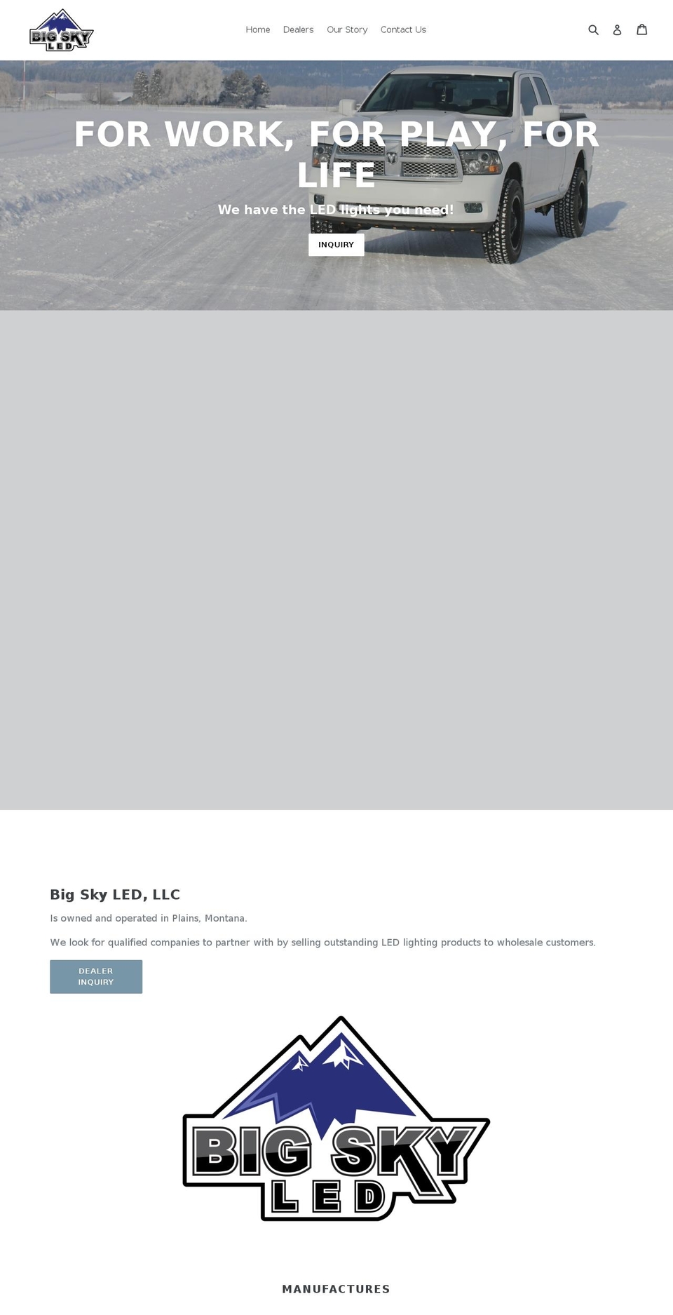 bigskyled.com shopify website screenshot