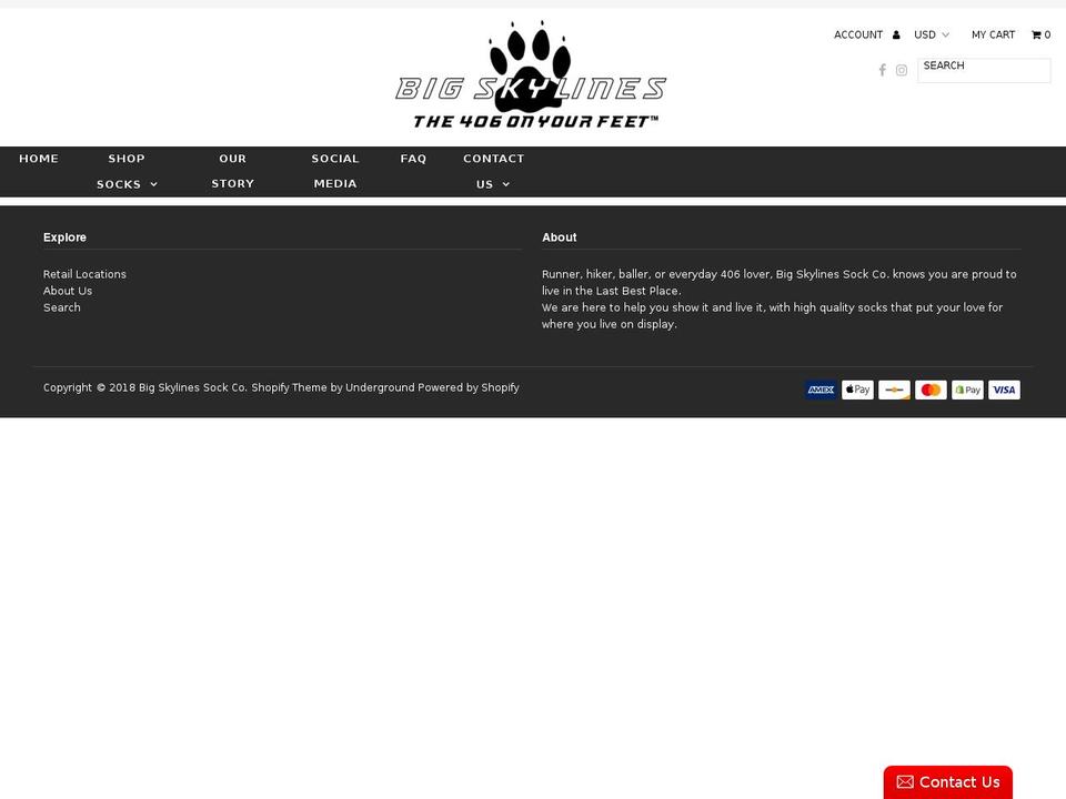 bigskylines.com shopify website screenshot
