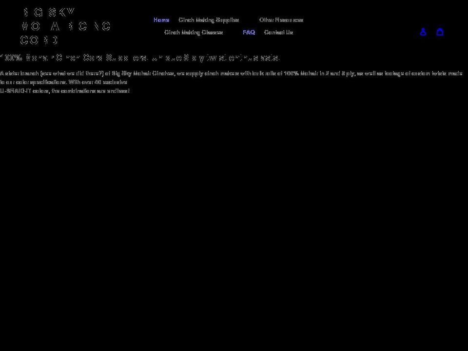 bigskymohaircinchcord.com shopify website screenshot