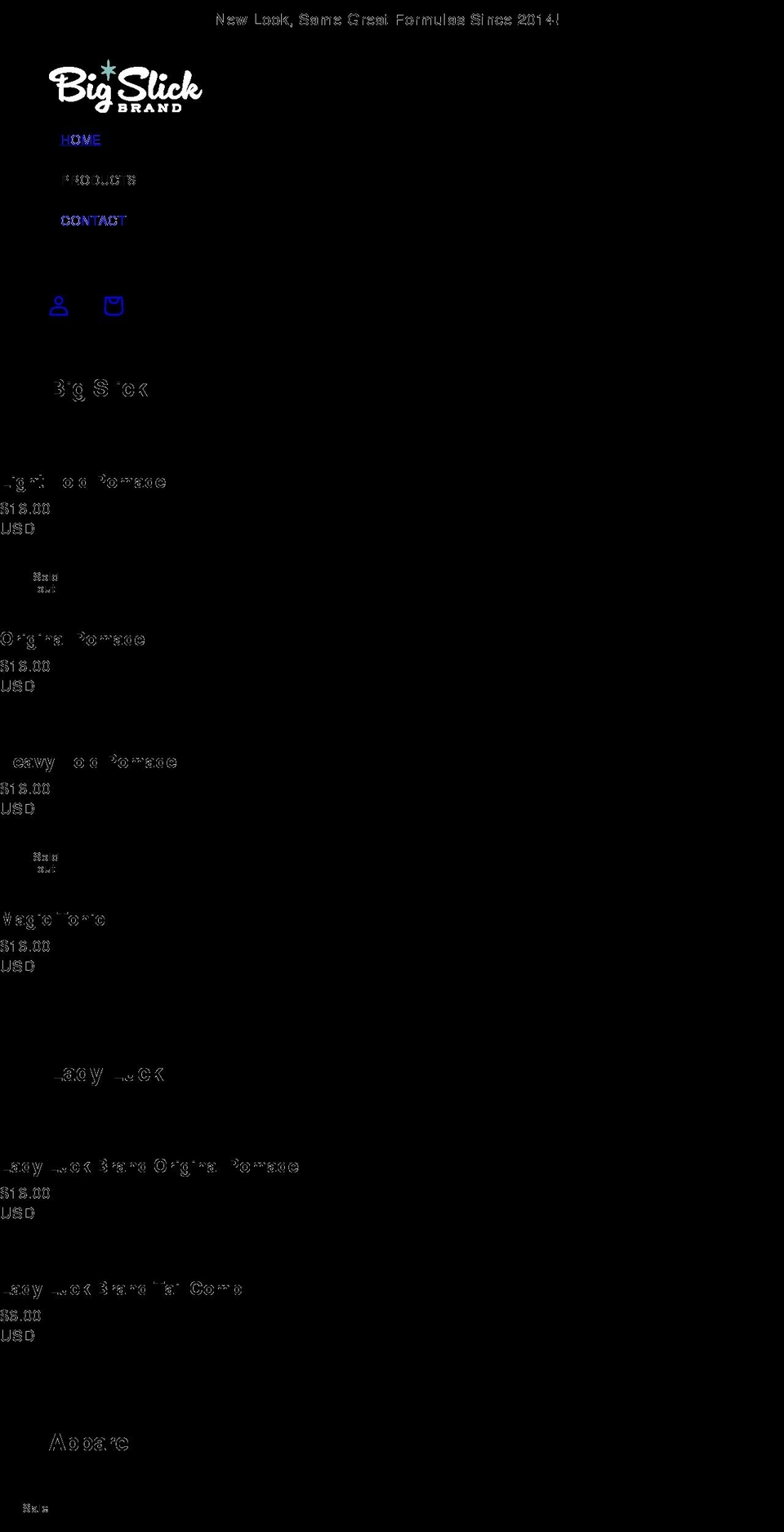 bigslickbrand.com shopify website screenshot