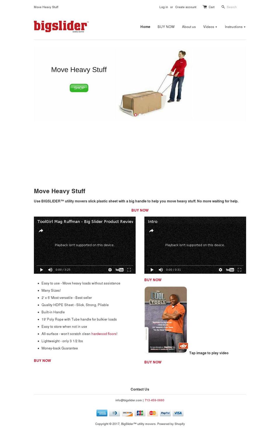 bigslider.com shopify website screenshot