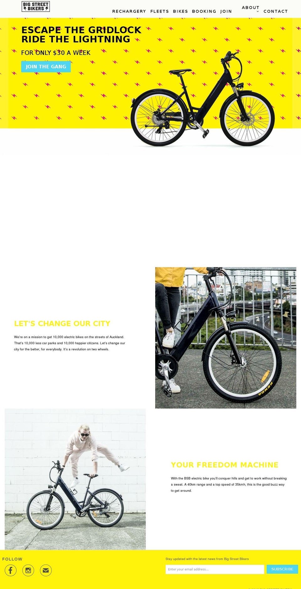 bigstreetbikeclub.com shopify website screenshot