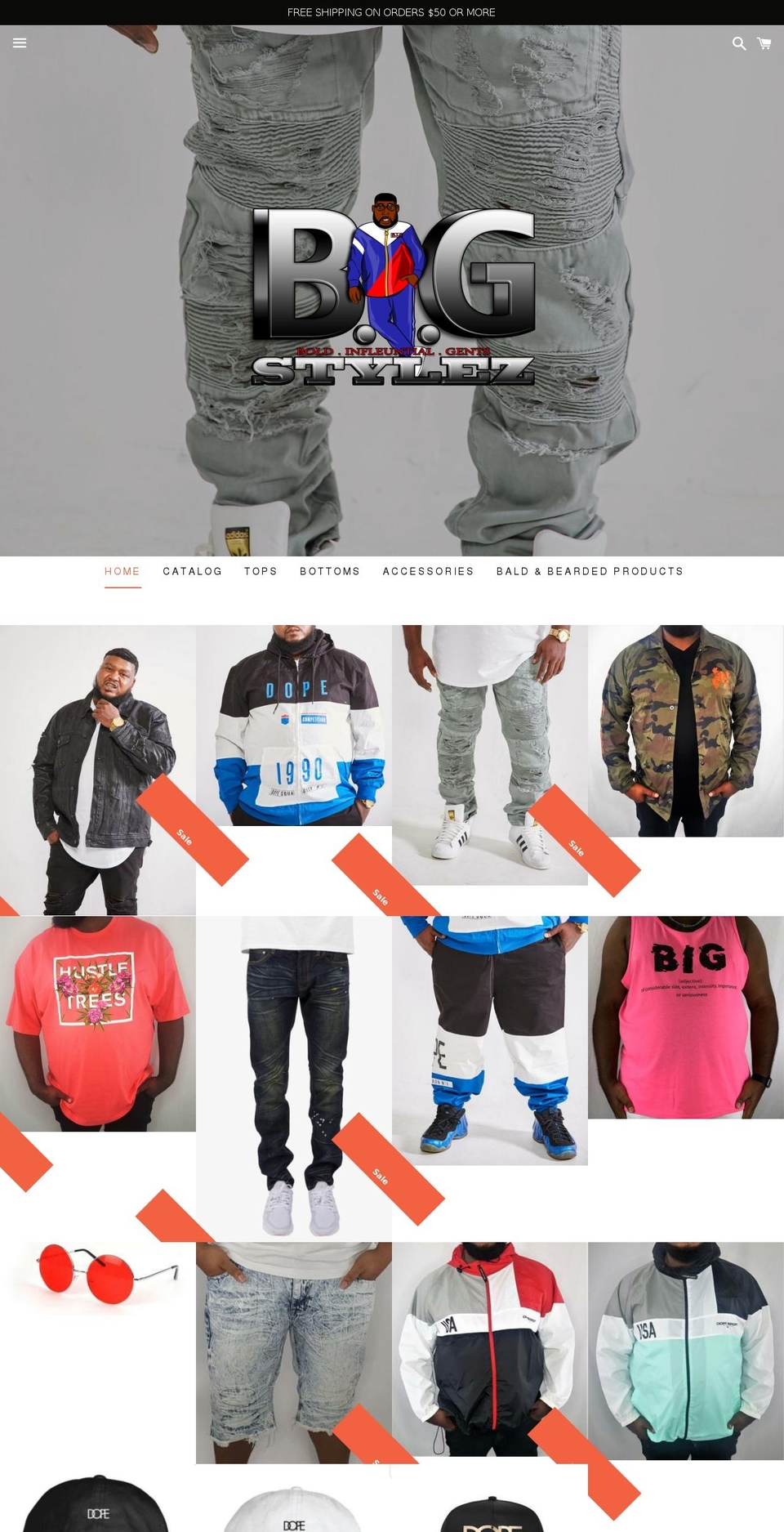 bigstylez.com — Shopify storefront screenshot
