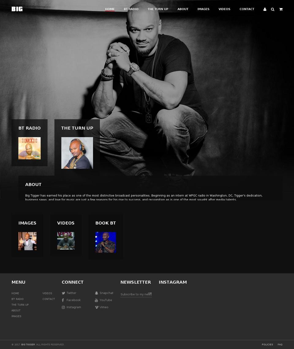 bigtigger.com shopify website screenshot