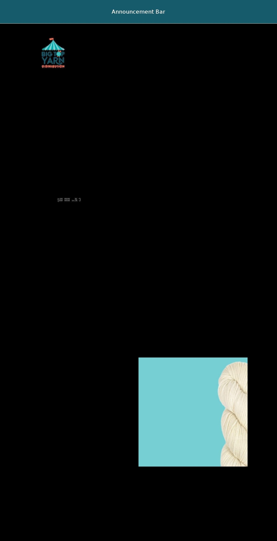 bigtopyarn.com shopify website screenshot