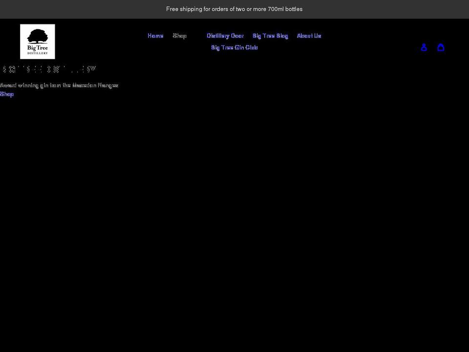 bigtreedistillery.com.au shopify website screenshot