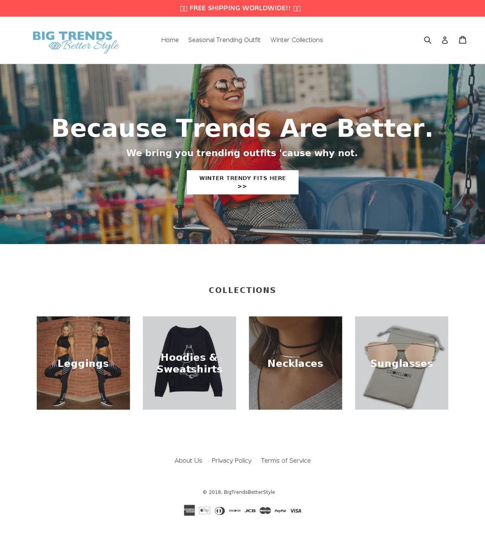 bigtrendsbetterstyle.com shopify website screenshot