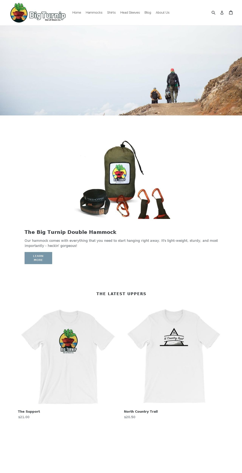bigturnipco.com — Shopify storefront screenshot