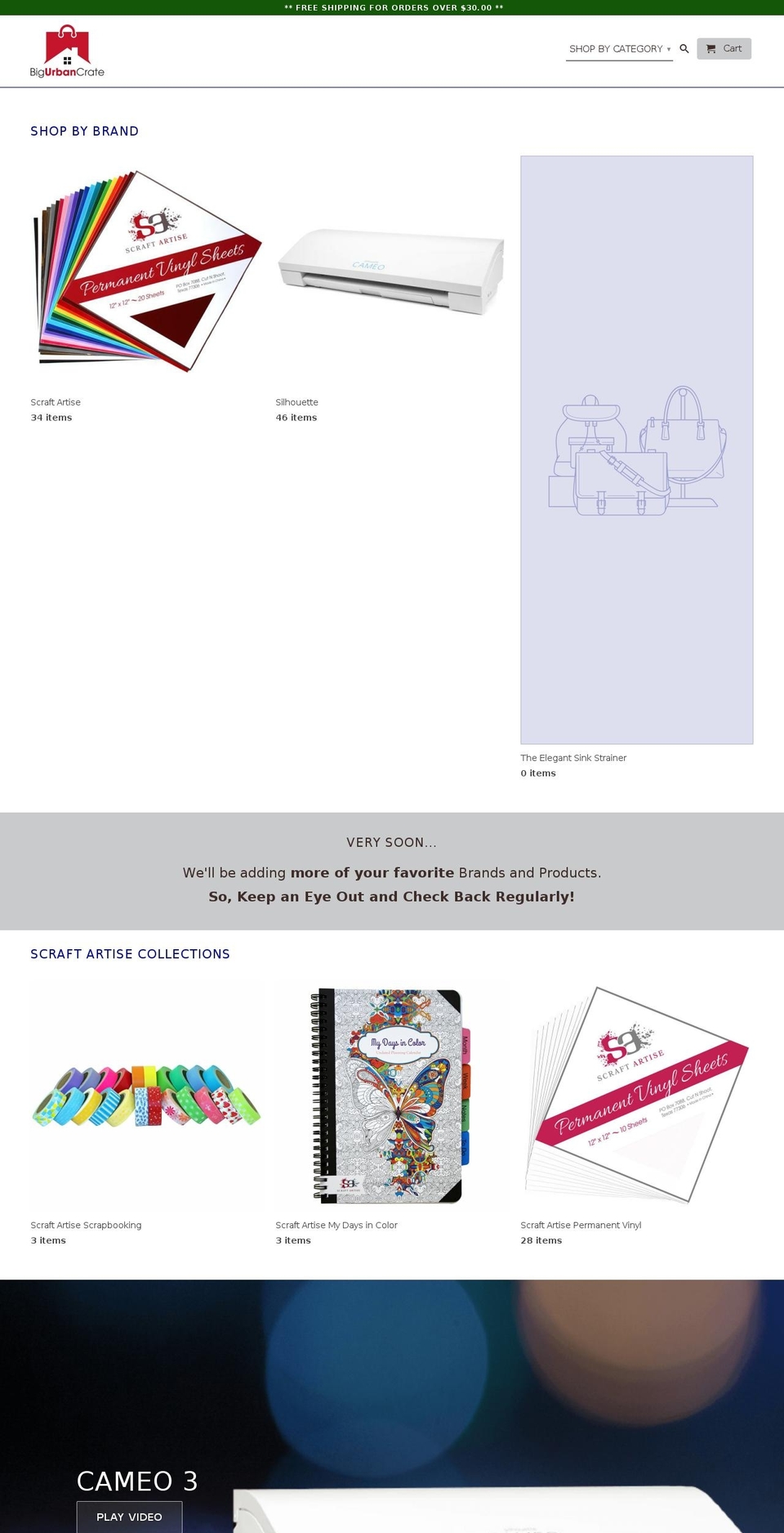 bigurbancrate.com — Shopify storefront screenshot