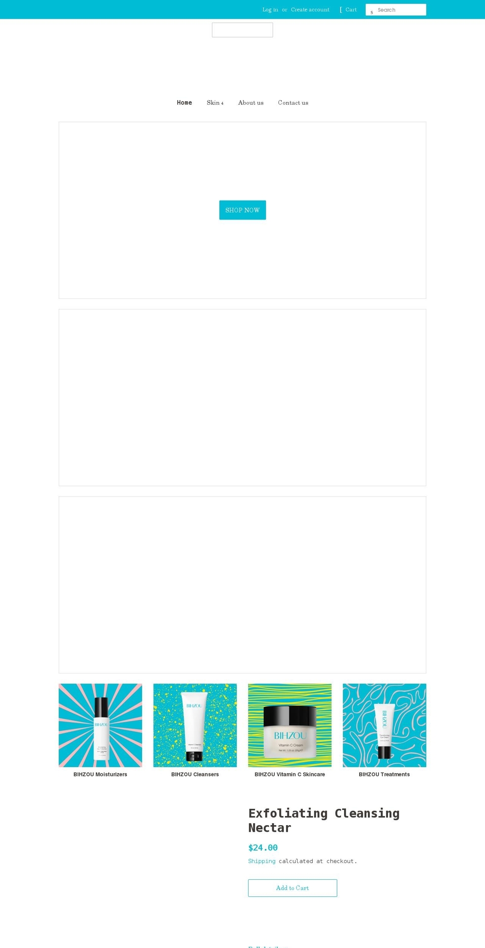 bihzou.com shopify website screenshot