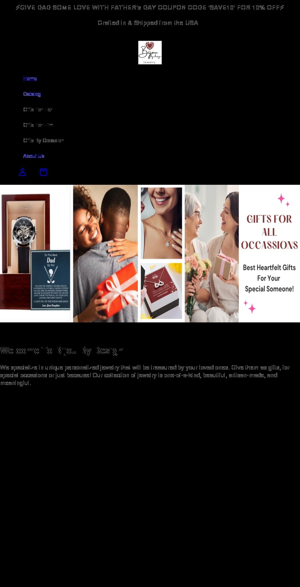 bijoubydesign.com shopify website screenshot