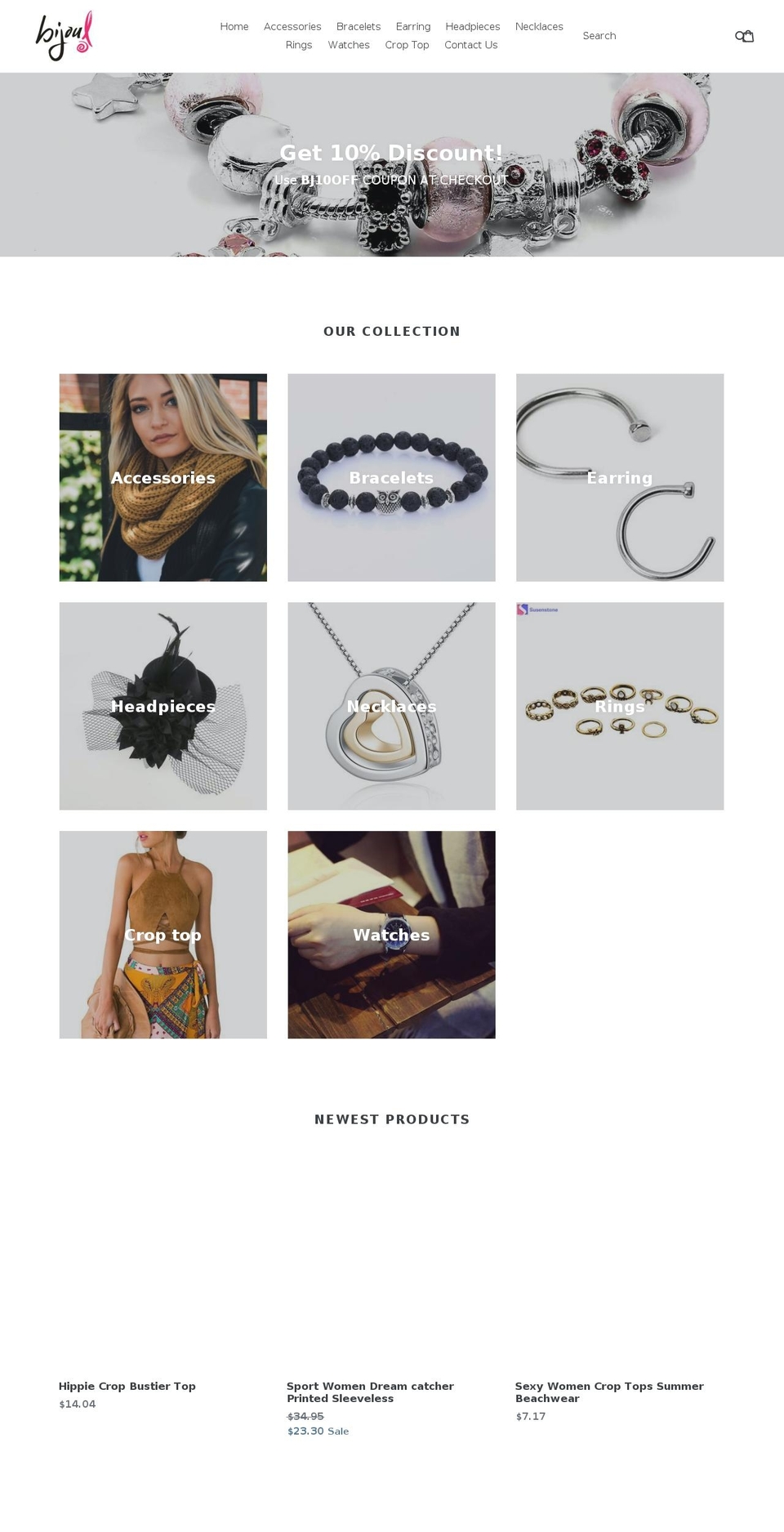bijoul.com — Shopify storefront screenshot