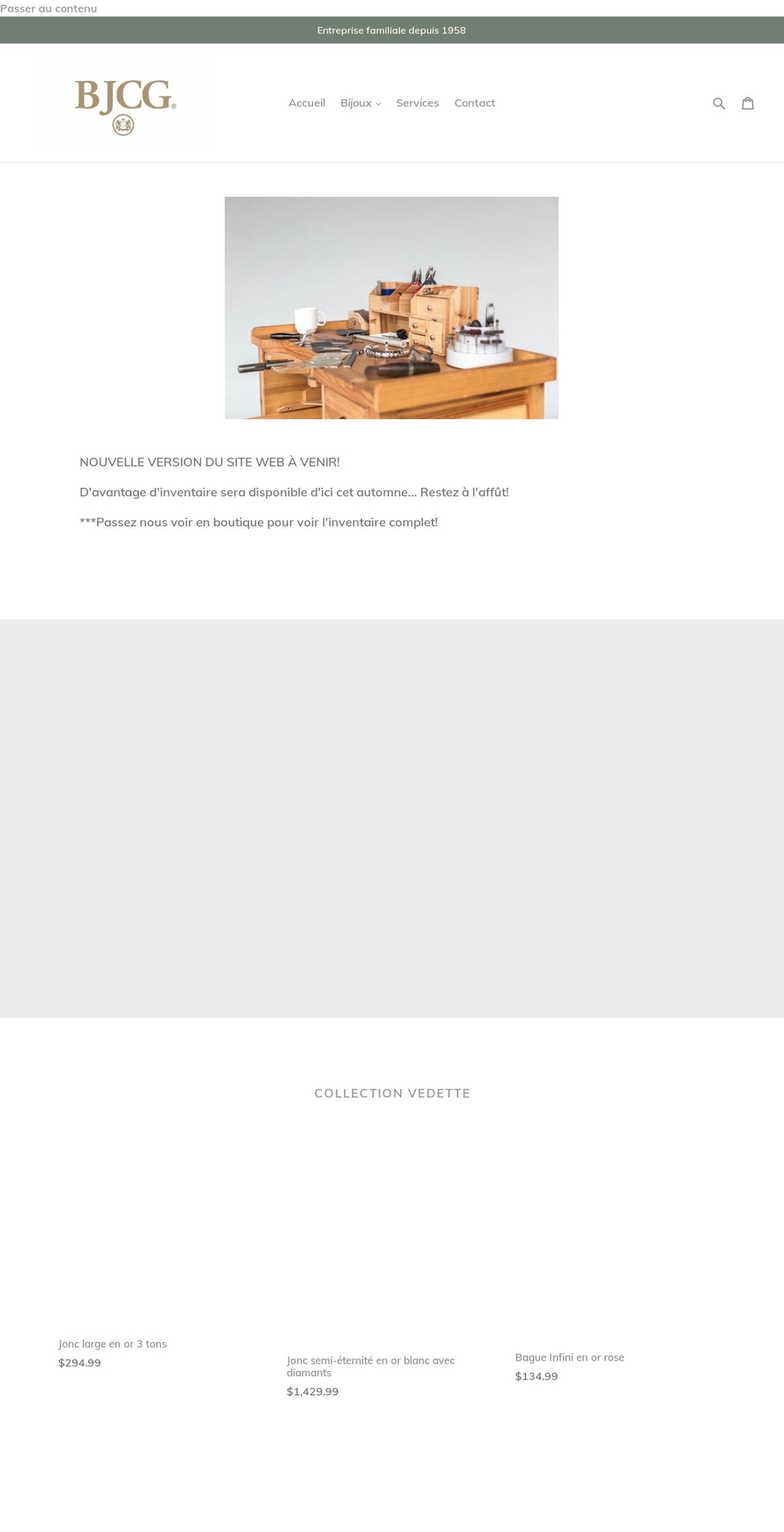 bijouterie-jean-claude-gagnon.myshopify.com shopify website screenshot