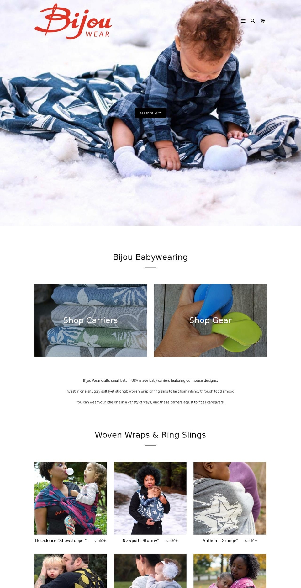 bijouwear.com shopify website screenshot