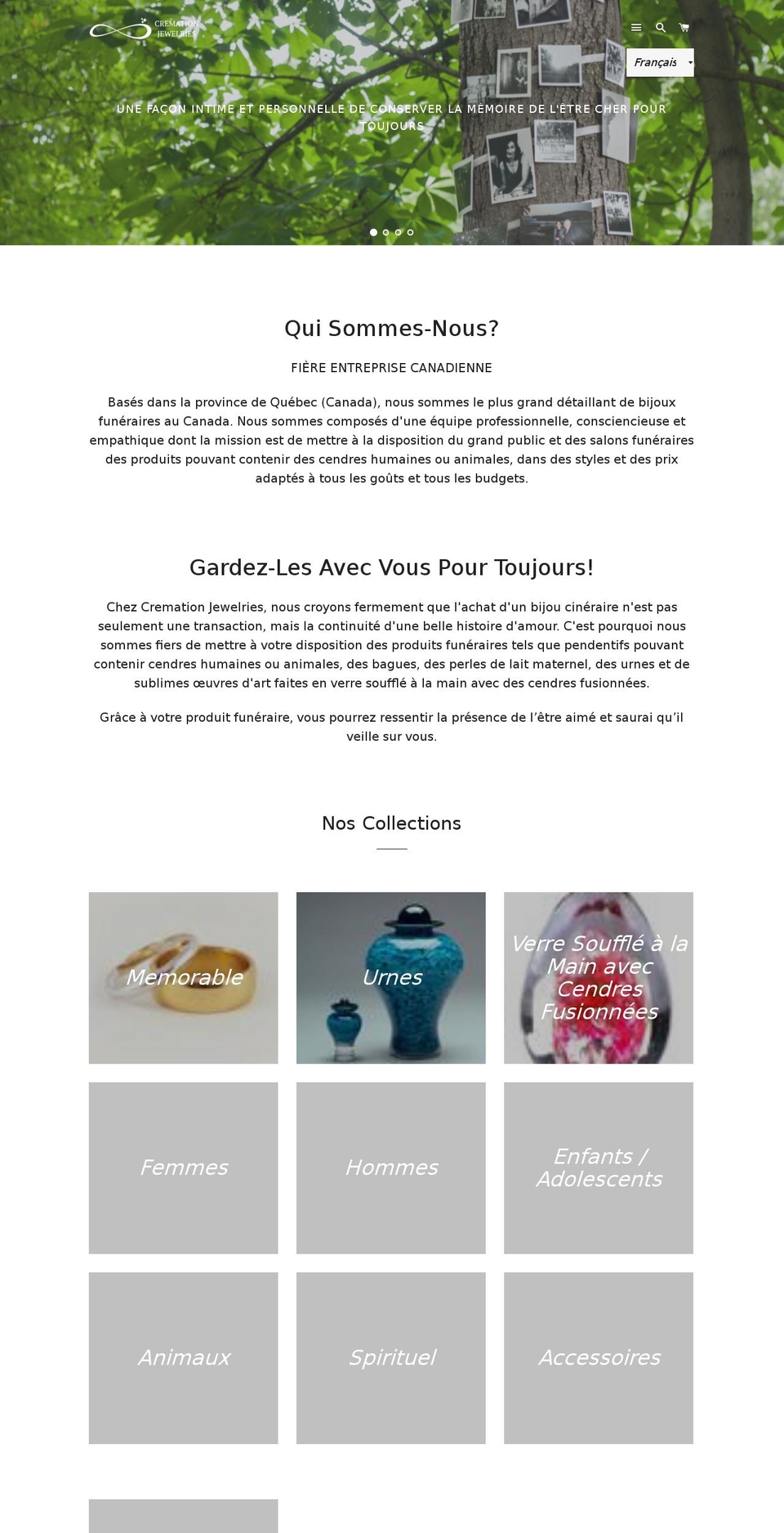 bijoux-funeraires.com — Shopify storefront screenshot