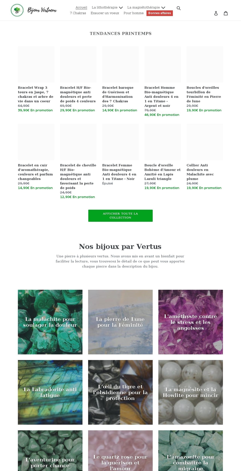 bijoux-vertueux.com shopify website screenshot