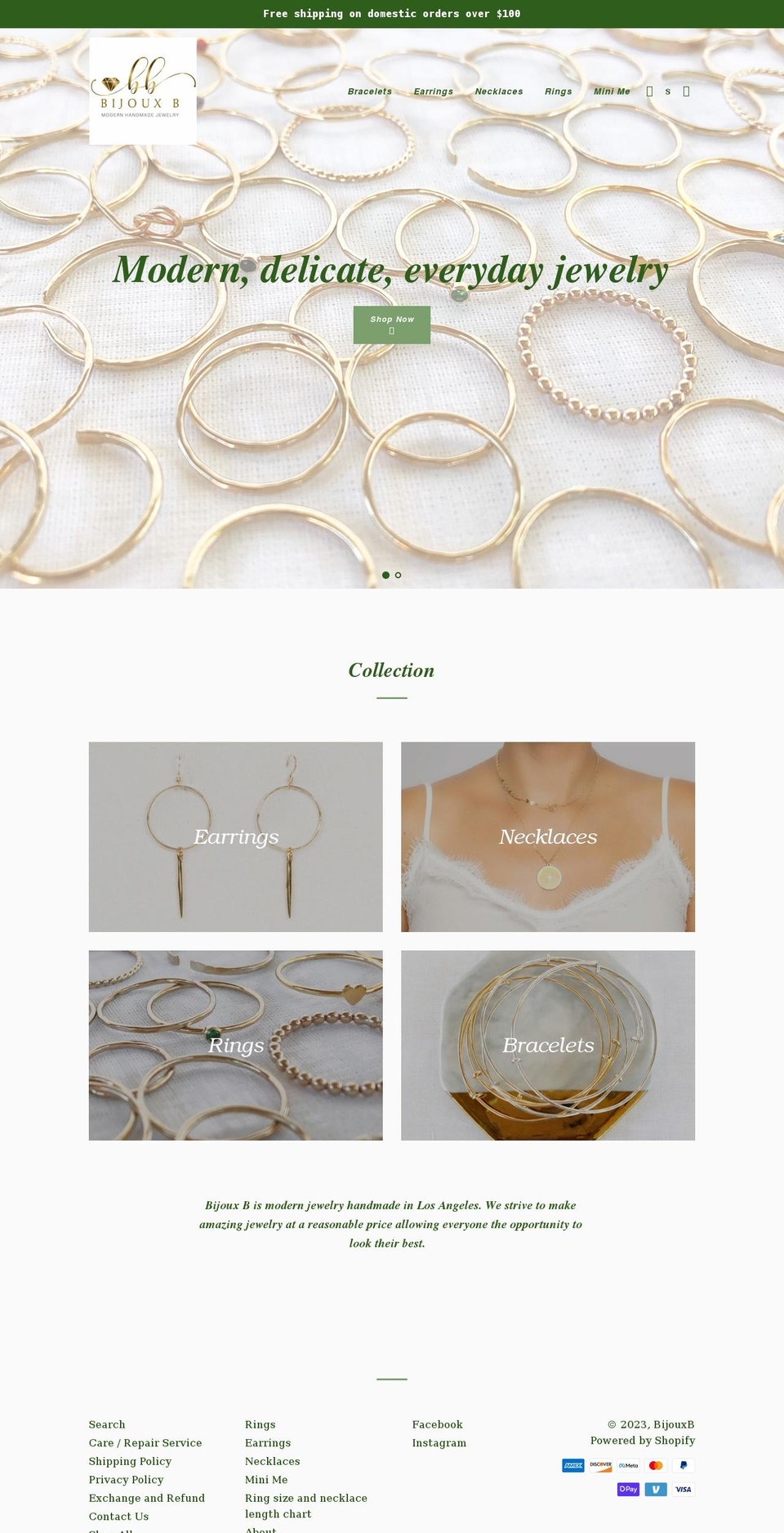 bijouxb.com shopify website screenshot