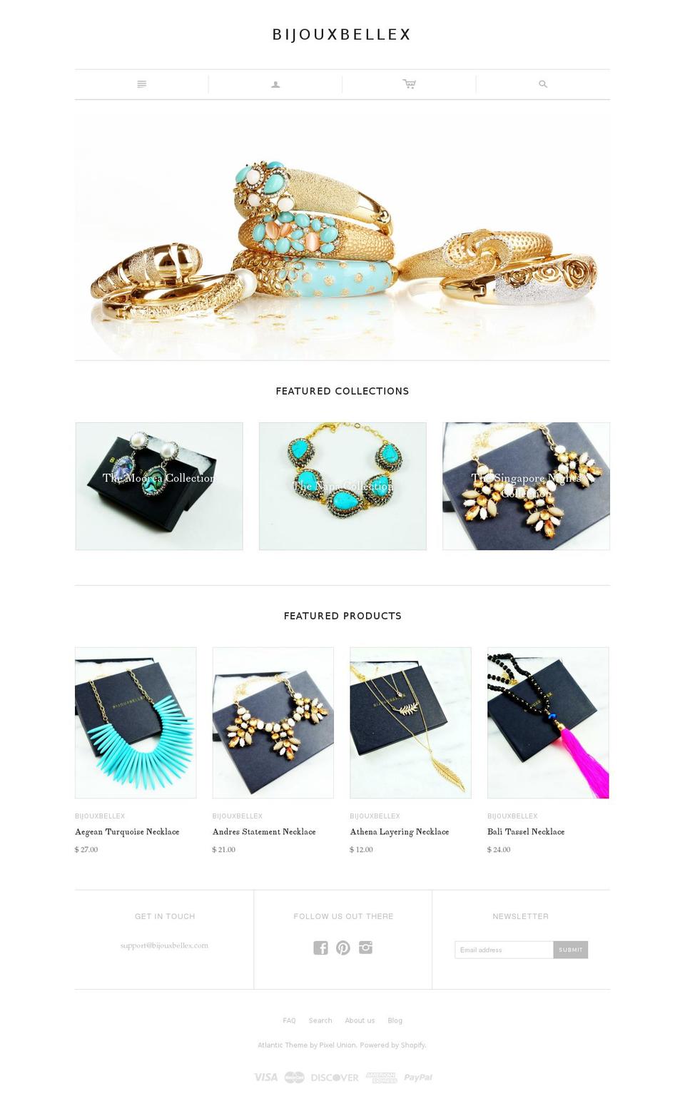 bijouxbellex.com — Shopify storefront screenshot