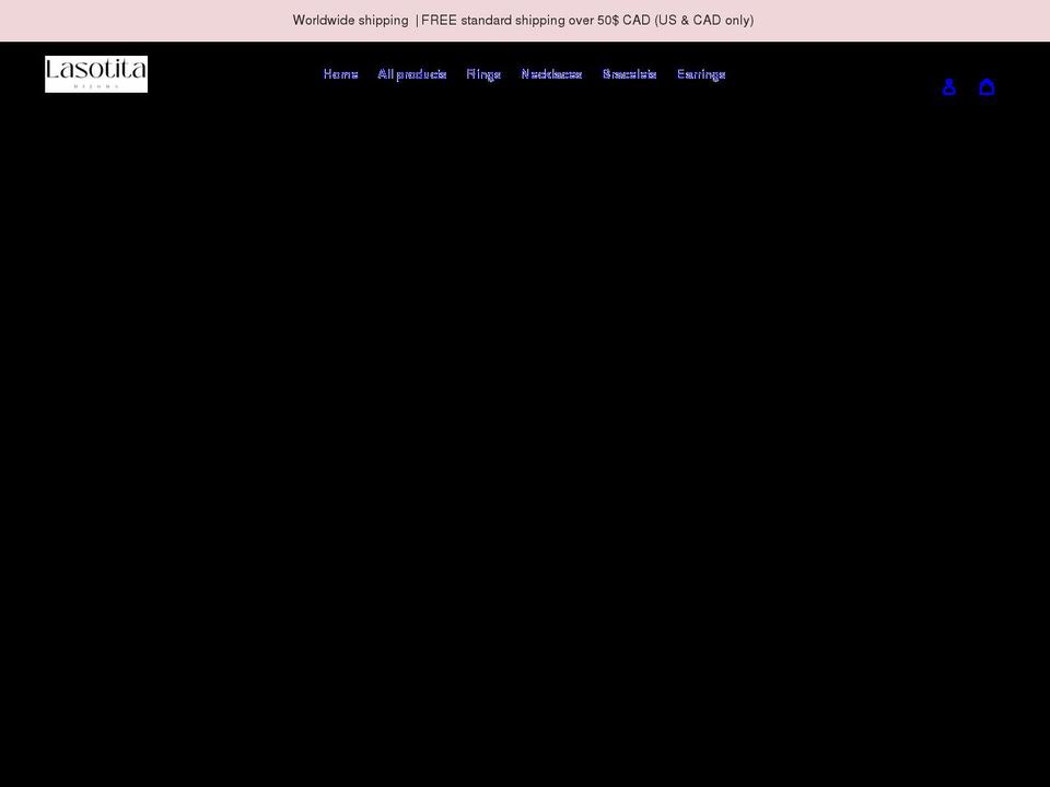 bijouxlasotita.com shopify website screenshot