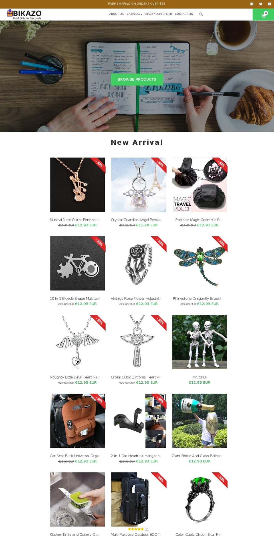bikazo.com shopify website screenshot