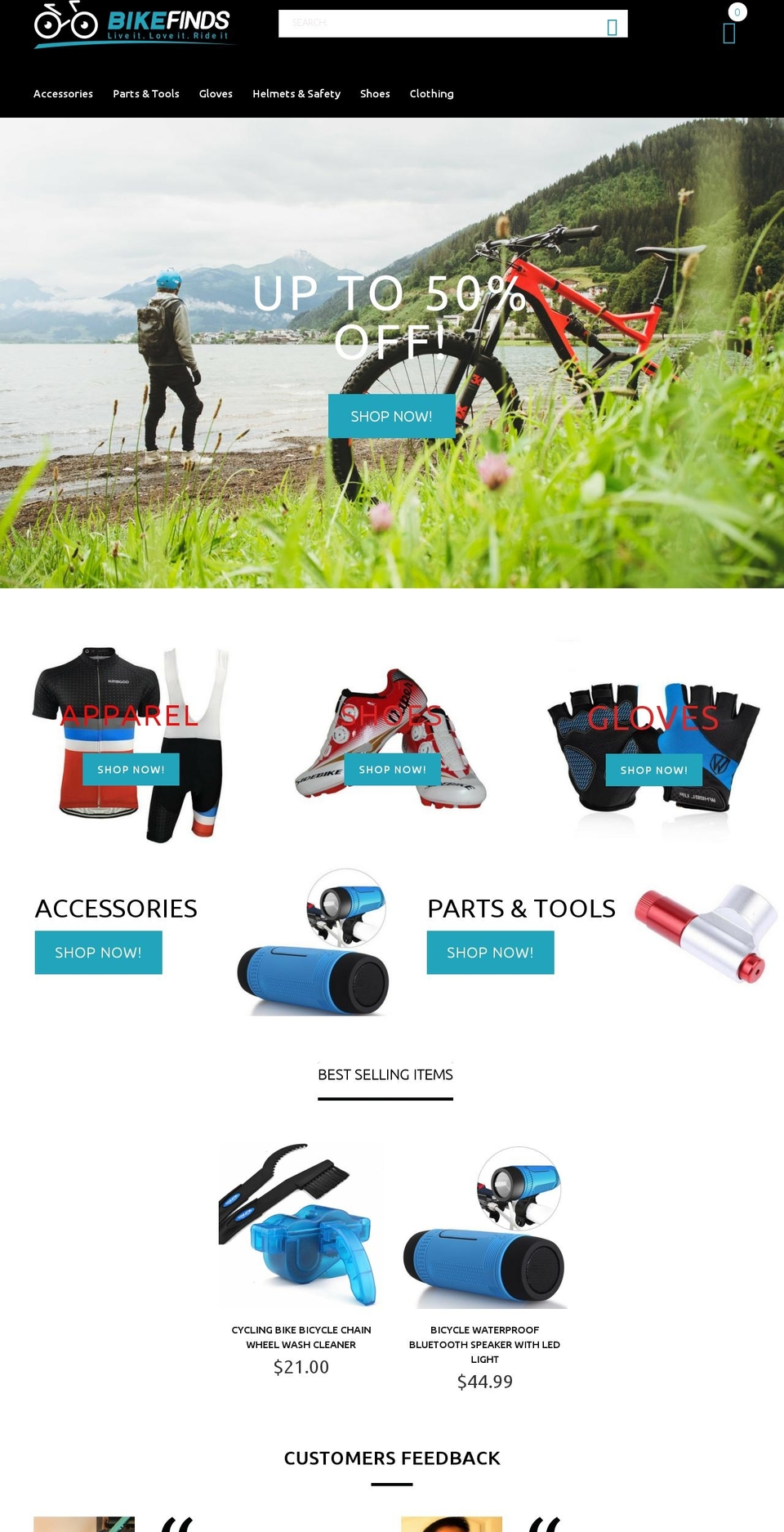 Tamara Shopify theme site example bike-finds.myshopify.com