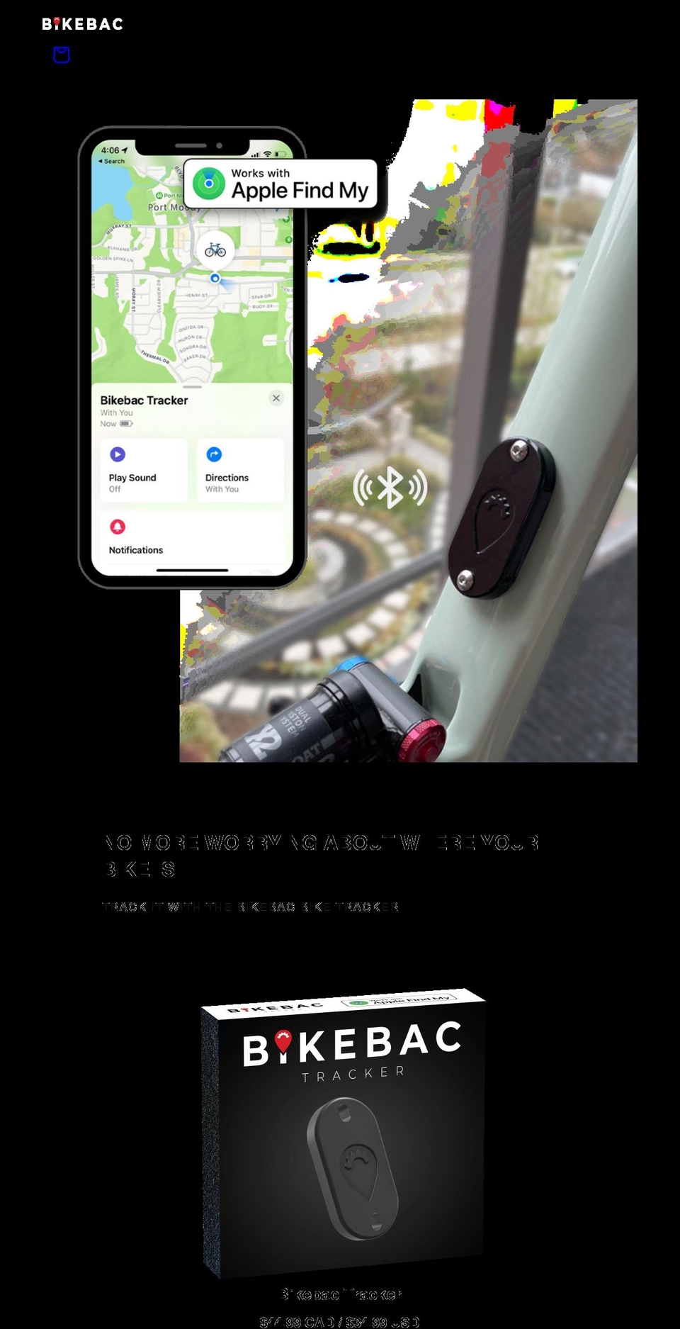 bikebac.com shopify website screenshot