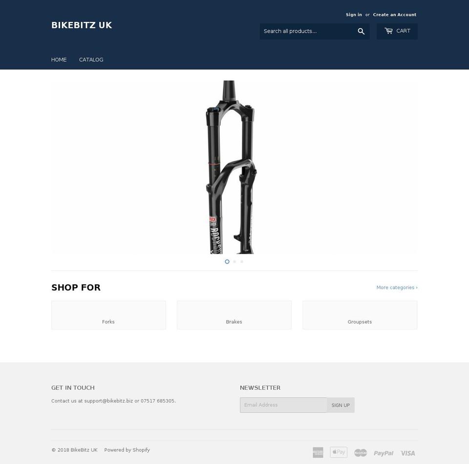 bikebitz.biz shopify website screenshot