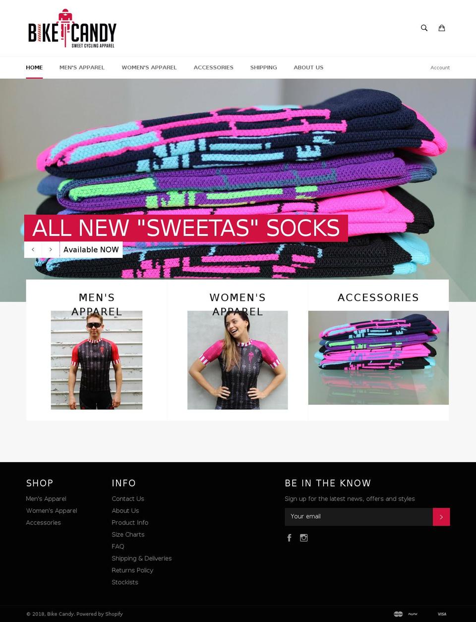 bikecandy.com.au shopify website screenshot