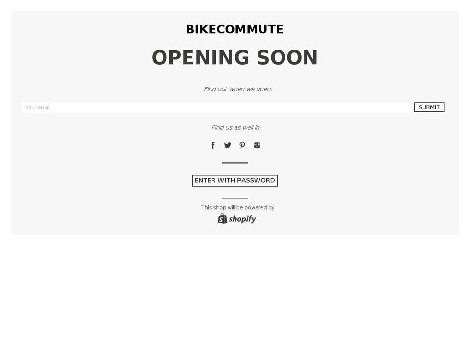 bikecommutestore.com — Shopify storefront screenshot