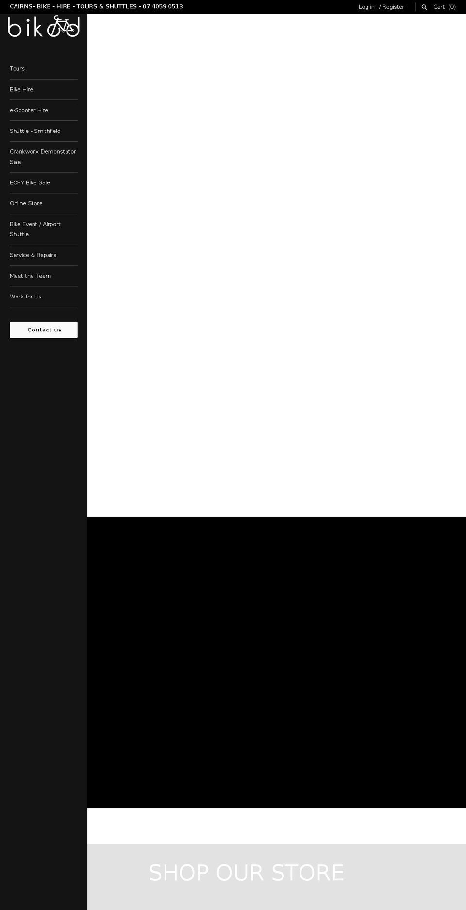 biked.com.au shopify website screenshot