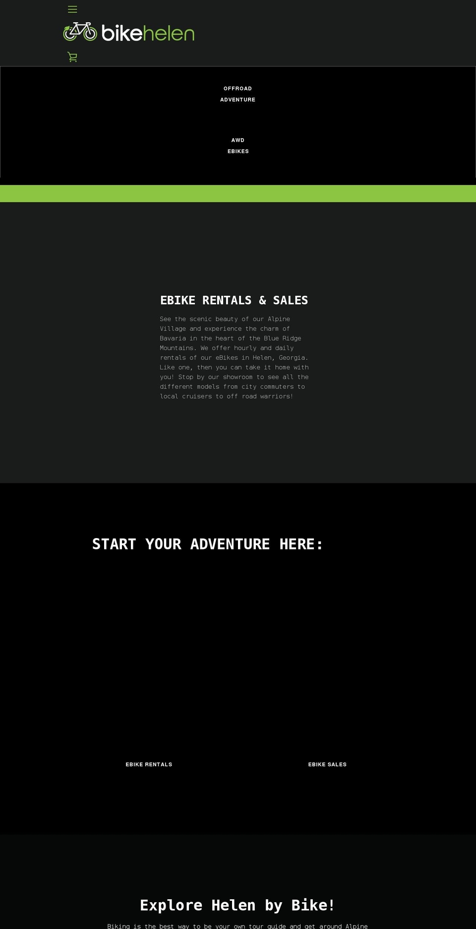 bikehelen.com shopify website screenshot