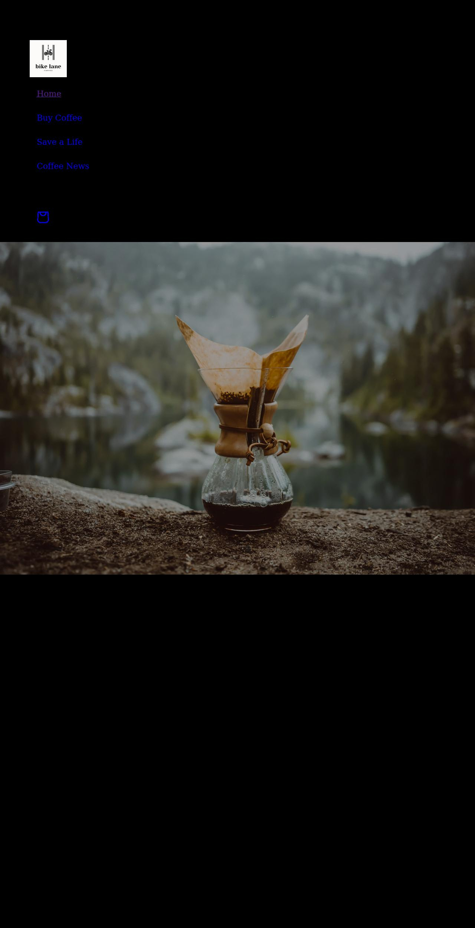 bikelanecoffee.com shopify website screenshot