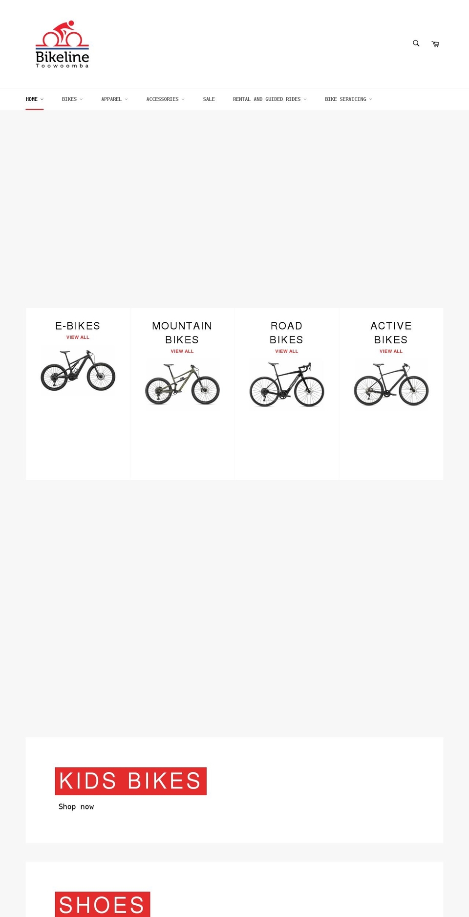 bikeline.com.au shopify website screenshot