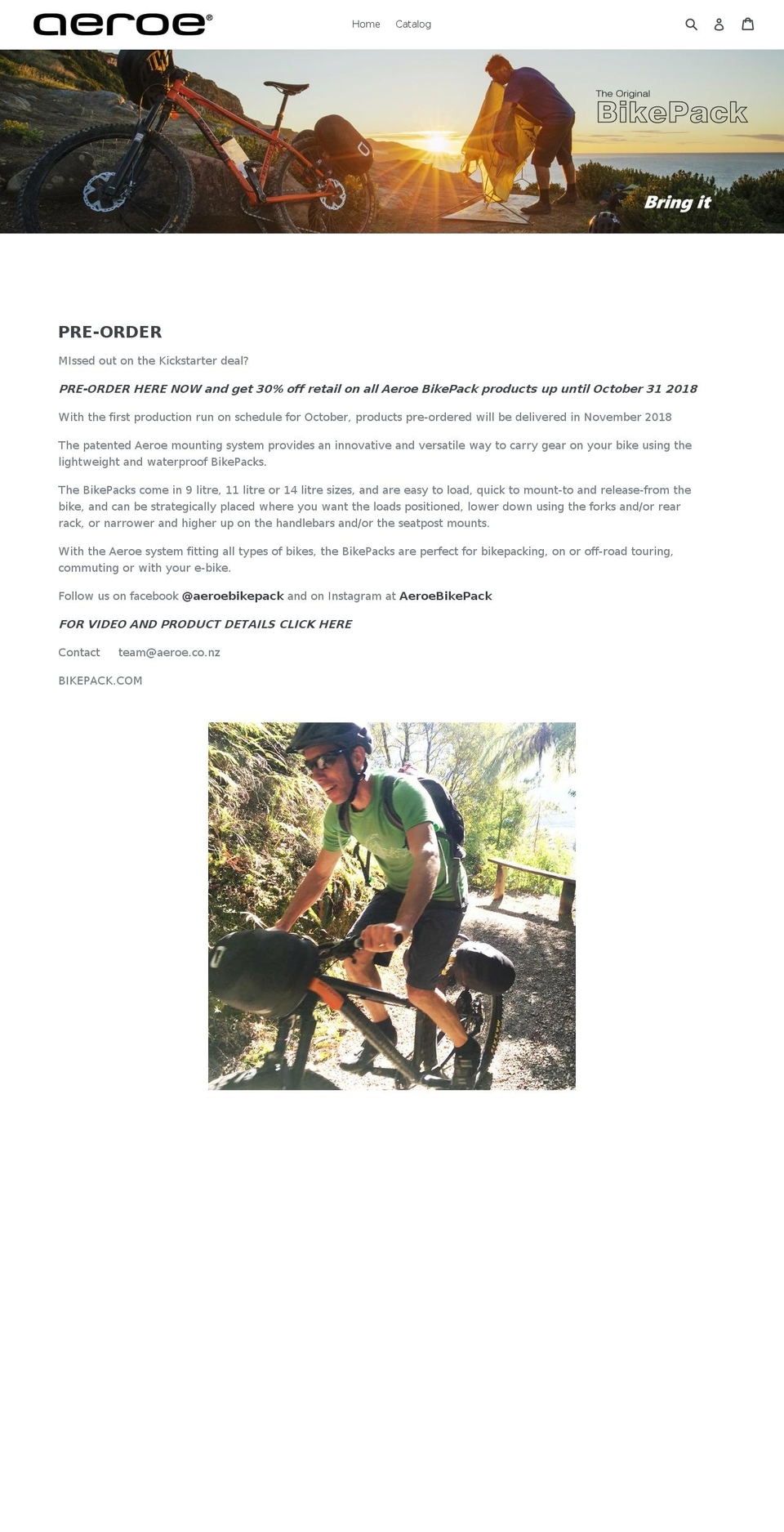 bikepack.com — Shopify storefront screenshot
