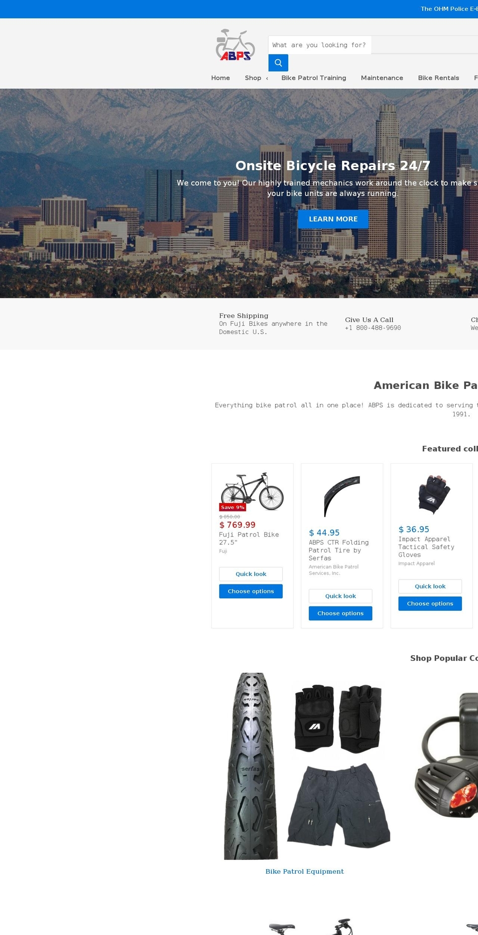 bikepatrol.bike shopify website screenshot
