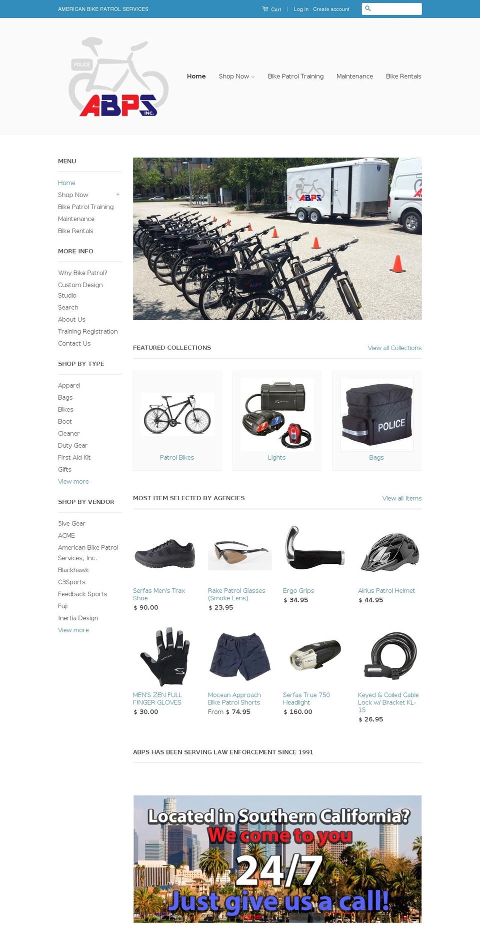 bikepatrol.info shopify website screenshot