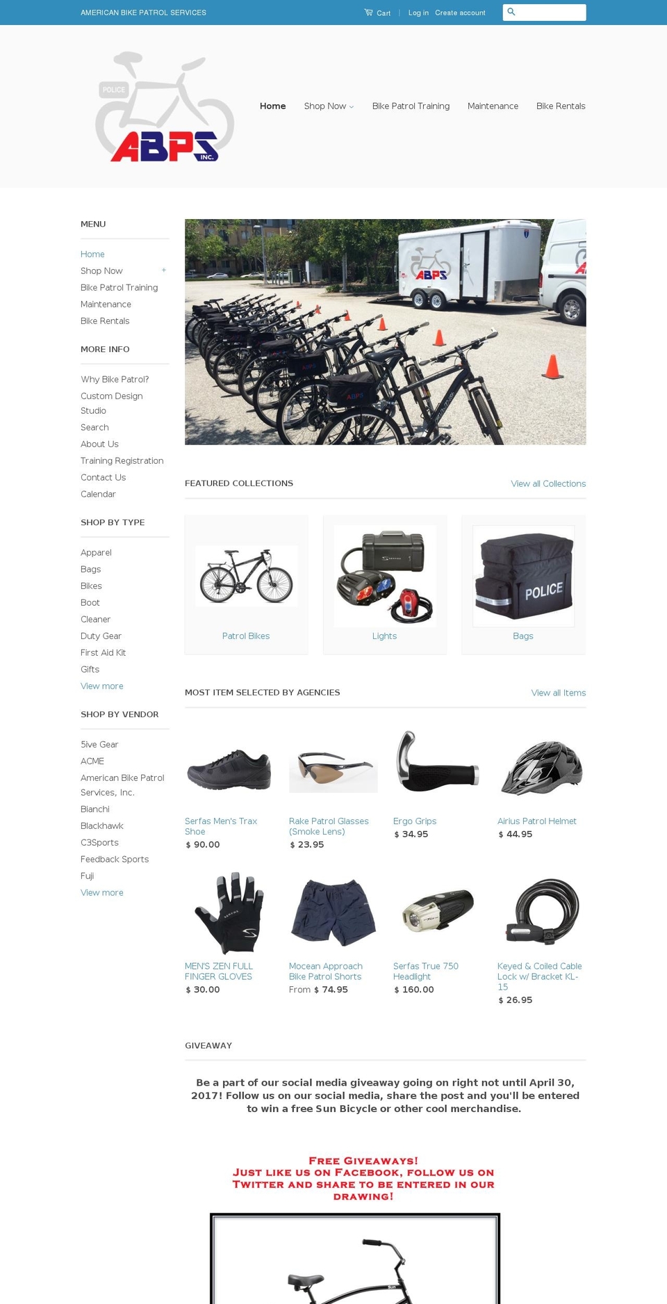 bikepatrol.us shopify website screenshot