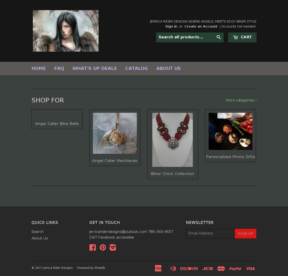 bikerchicjewelry.com shopify website screenshot