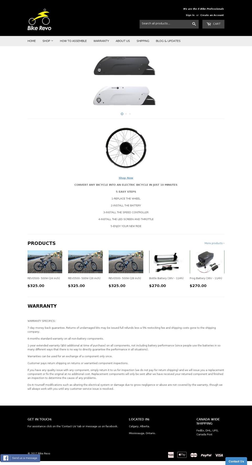 bikerevo.com shopify website screenshot