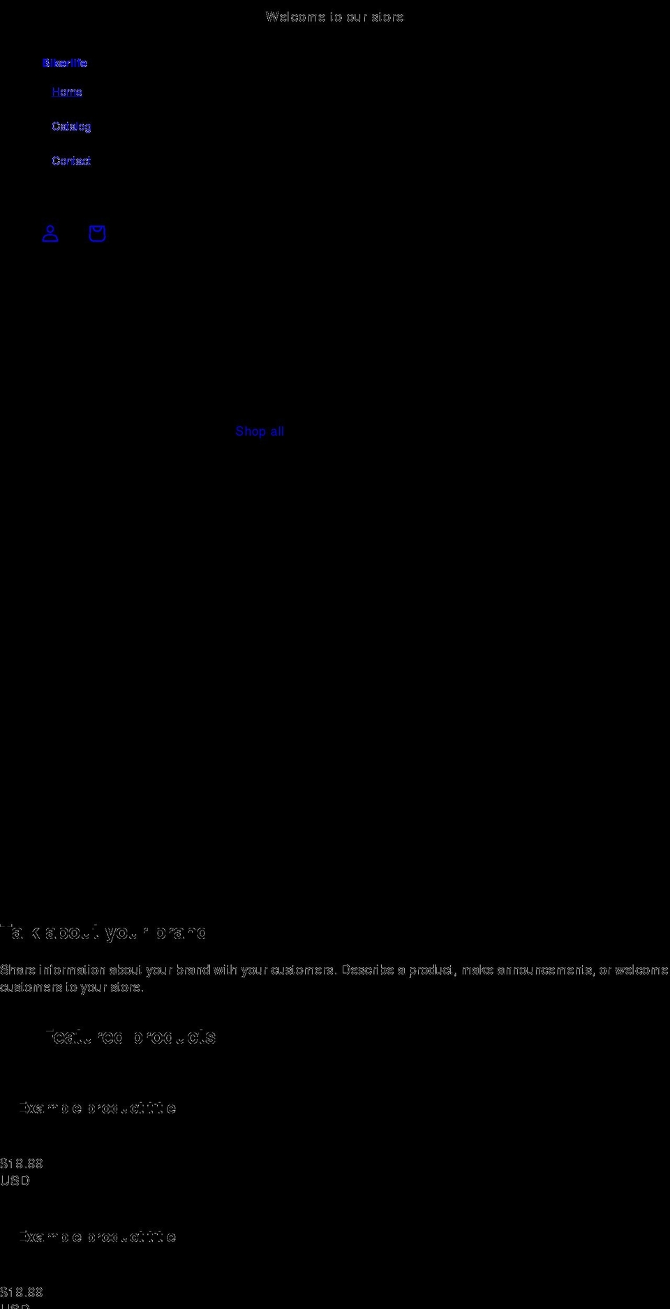 bikerlife.net shopify website screenshot