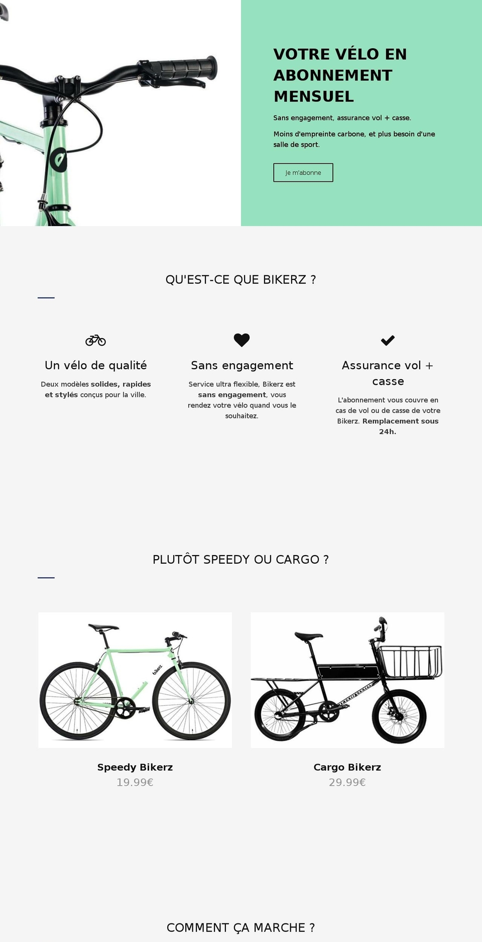 bikerz.co shopify website screenshot