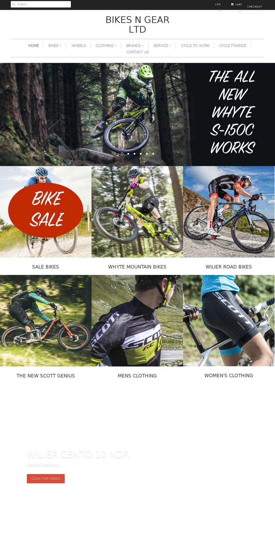 bikes-n-gear.co.uk shopify website screenshot