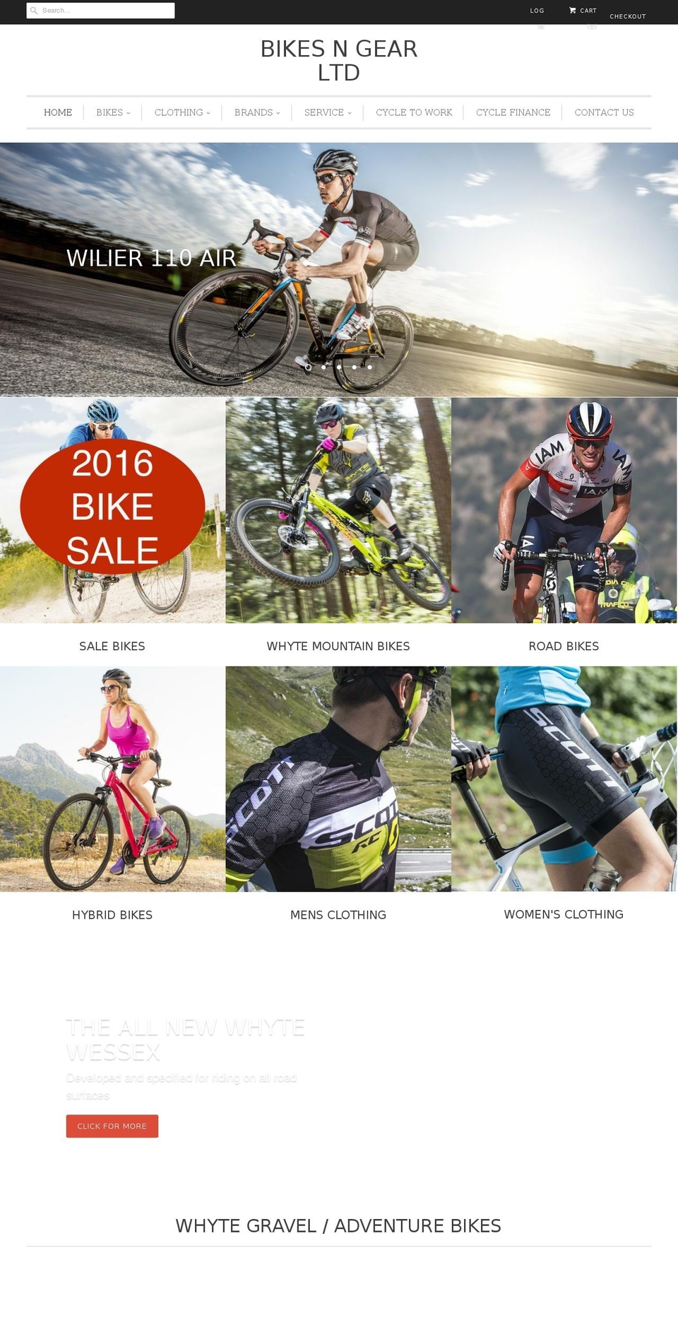 bikes-n-gear.com shopify website screenshot