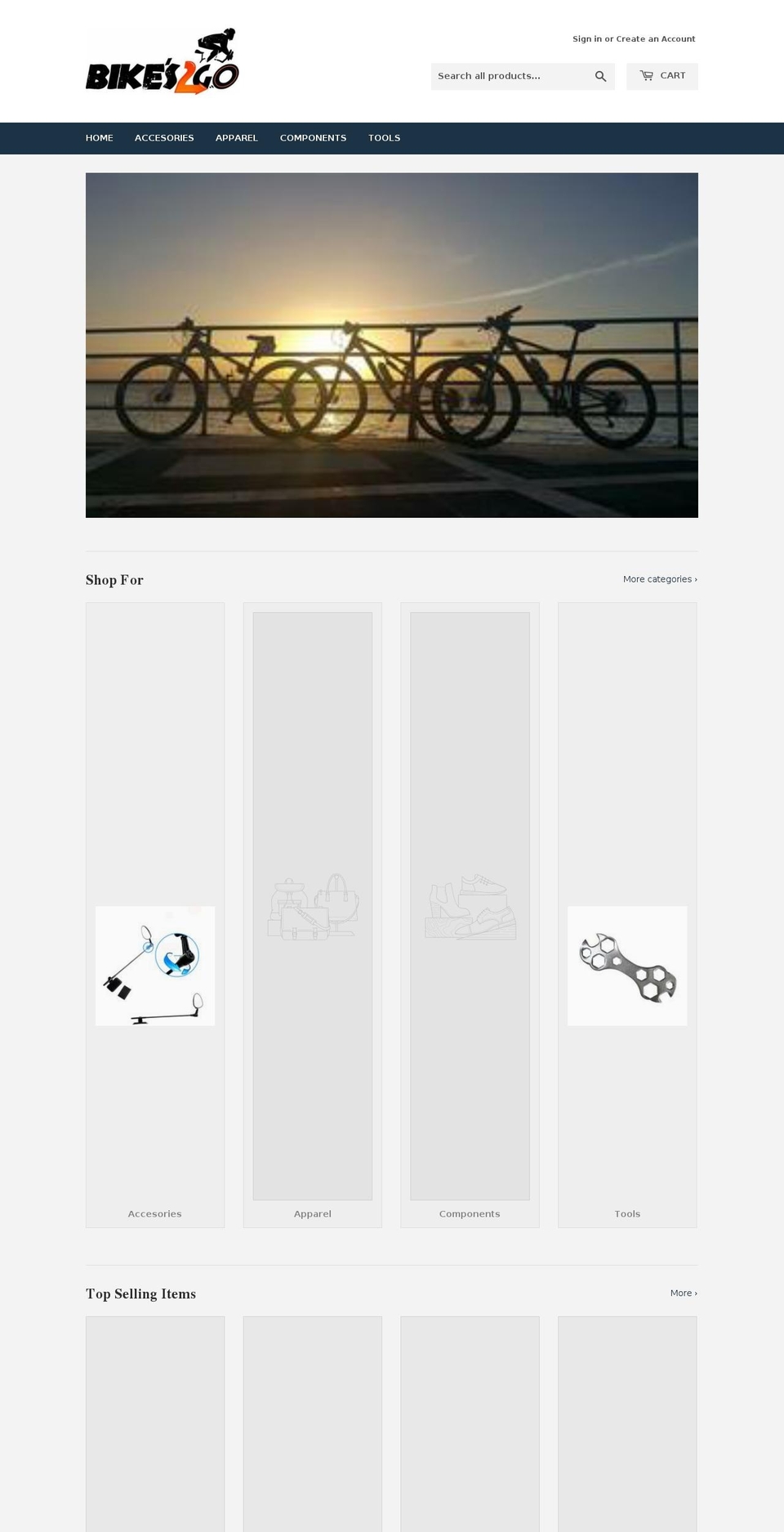 bikes2gopr.com — Shopify storefront screenshot