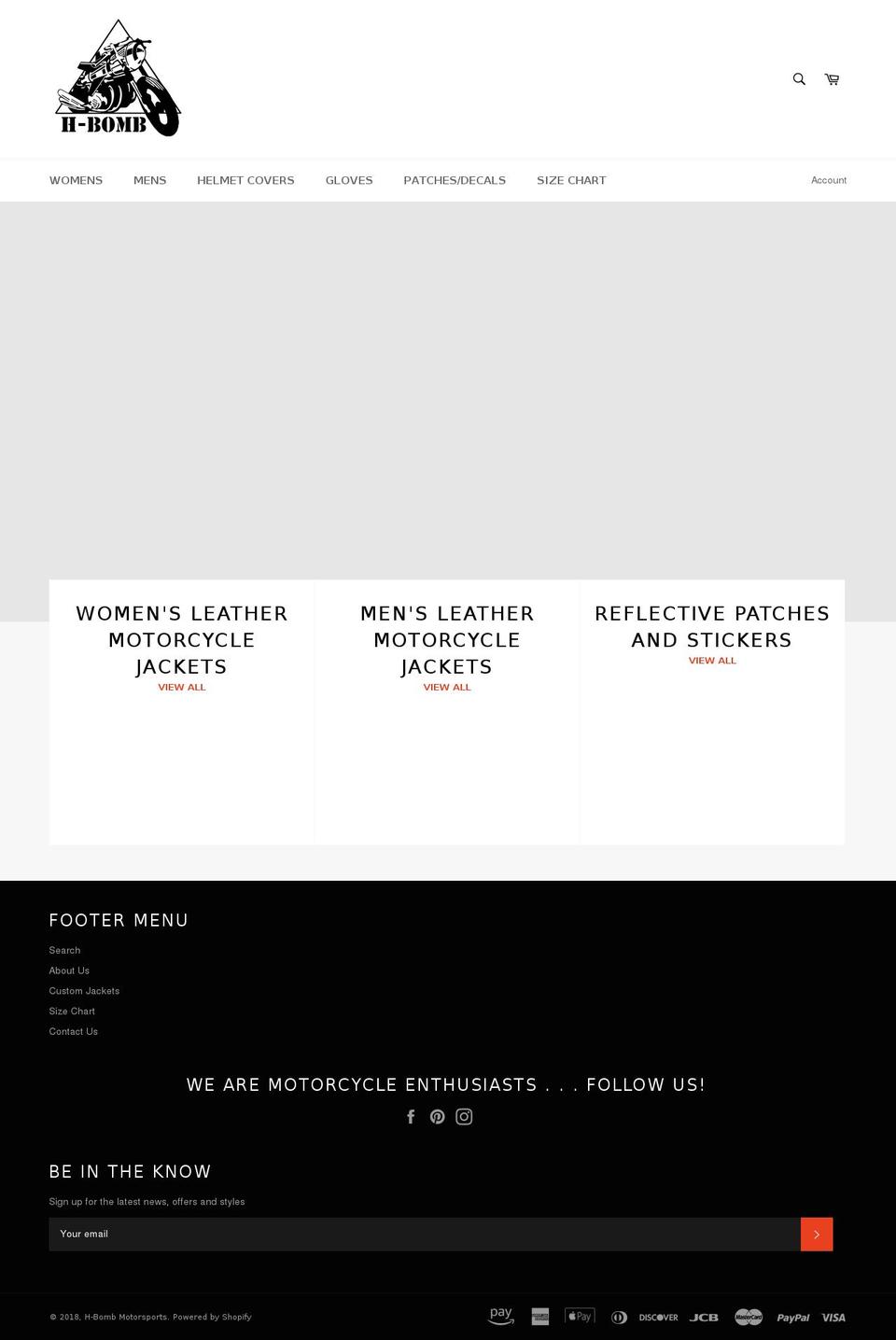 bikesandbitches.com — Shopify storefront screenshot